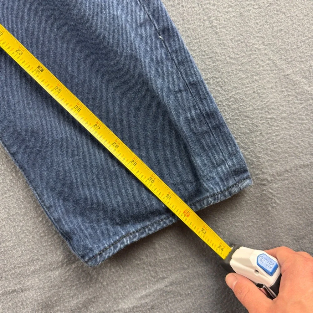 Levis 501XX Jeans Men's 34x34 (Fits 32x32) Blue Button Fly Shrink To Fit Indigo